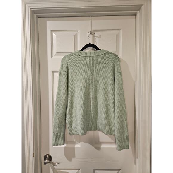 American Eagle AE Whoa So Soft Sweater Small Mint‎ Green Crew Neck Slouchy Knit - Picture 6 of 6